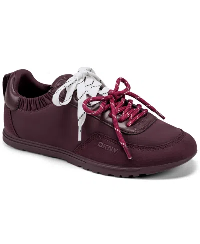 Dkny Women's Arianna Lace-up Sneakers In Brown
