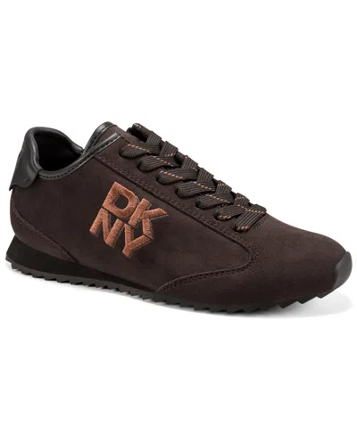 Dkny Women's Avahh Lace-up Sneakers In Brown