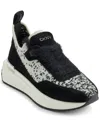 Dkny Aveline Wedge Sneaker In Black,off White