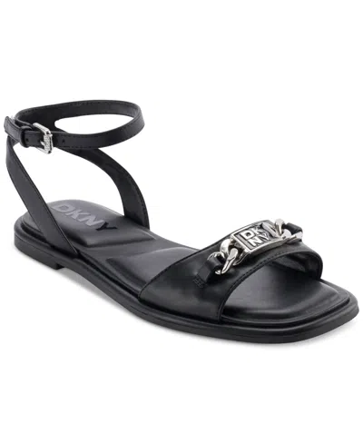 Dkny Women's Bacliff Ankle Strap Flats