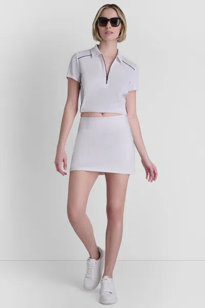 Dkny Women's Balance Compression High-rise Skort In White