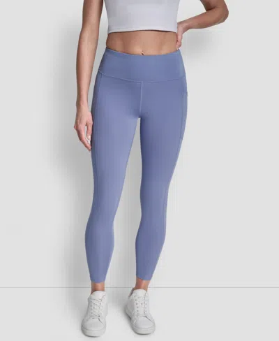 Dkny Women's Balance Compression High-waist Leggings In Blue