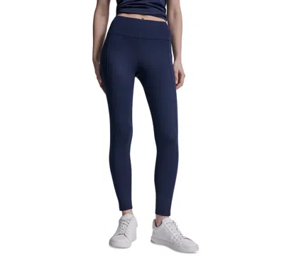 Dkny Women's Balance Compression High-waist Leggings In Blue