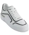 Dkny Baylor Platform Sneaker In White,black