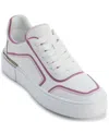 Dkny Baylor Platform Sneaker In White And Pink