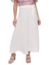 Dkny Women's Aero Crepe Belted Midi Skirt In White