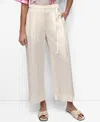 Dkny Tie Front Twill Pants In Neutral