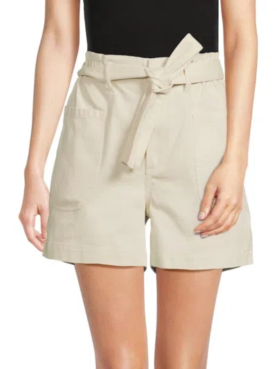 Dkny Women's Belted Paperbag-waist Shorts