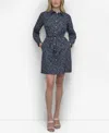 Dkny Women's Belted Star-print Cotton Mini Dress