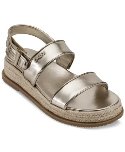 Dkny Women's Bernae Slingback Sandals In Gold
