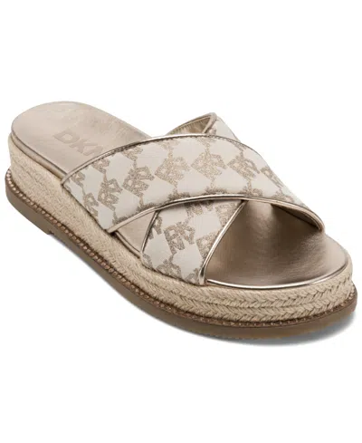 Dkny Women's Berris X Band Sandals In Bone