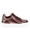 Dkny Women's Beverley Metallic Low Top Platform Sneakers In Rose