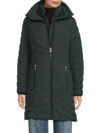 Dkny Women's Bib Puffer Coat In Multi
