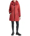 Dkny Women's Bibbed Packable Puffer Coat In Saffron