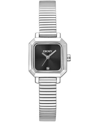 Dkny Women's Black Dial Stainless Steel Tubogas Bracelet Watch, 22mm