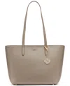 Dkny Bryant Medium Zippered Tote Bag In Gray