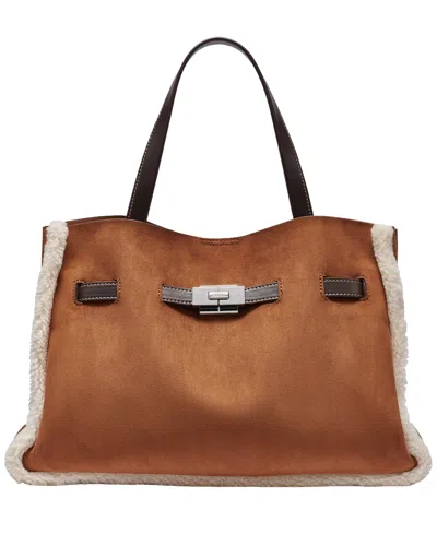 Dkny Women's Bryar Large Satchel Bag In Walnut