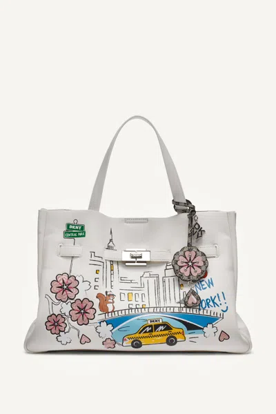 Dkny Women's Bryar Large Satchel In White