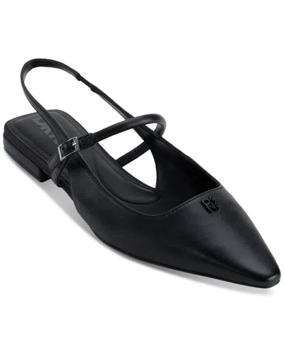Dkny Women's Cairo Slingback Flats In Black