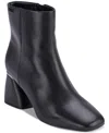 Dkny Women's Caleena Block Heel Dress Boots In Black Leather