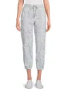 Dkny Women's Camo Print Cropped Cargo Joggers In Camo Vapor