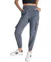 Dkny Women's Camouflage Cargo Commuter Joggers In Turbulance