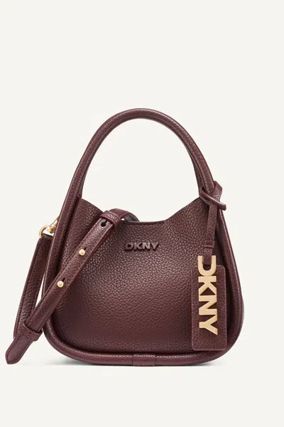 Dkny Women's Capri Hobo Crossbody Bag In Sangria