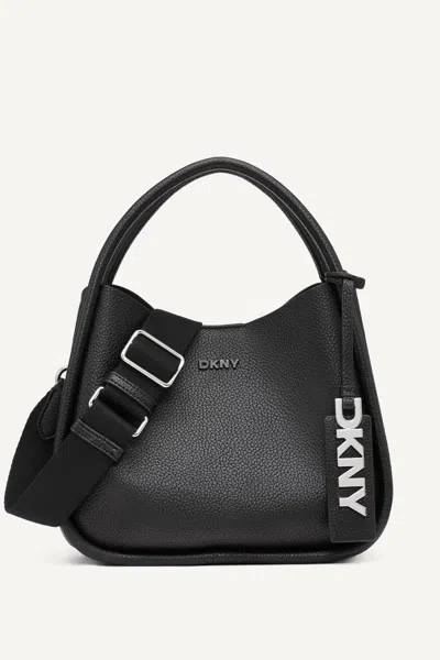 Dkny Women's Capri Medium Hobo Bag In Black/silver
