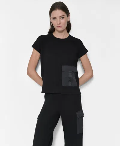 Dkny Women's Cargo Sweater In Black