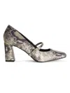 Dkny Women's Carley 75mm Snake-embossed Pumps In Multi