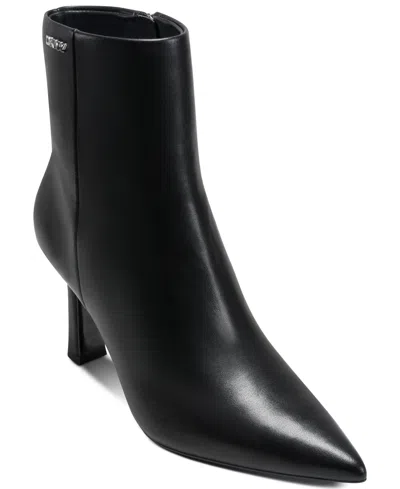 Dkny Women's Caryann Heeled Booties In Black