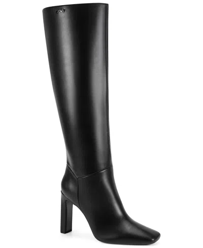 Dkny Women's Catori Zipper Tall Boots In Black