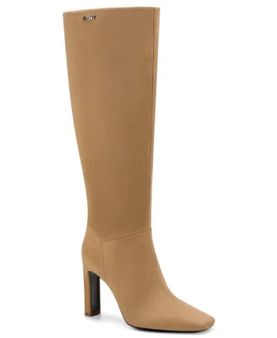 Dkny Women's Catori Zipper Tall Boots In Brown