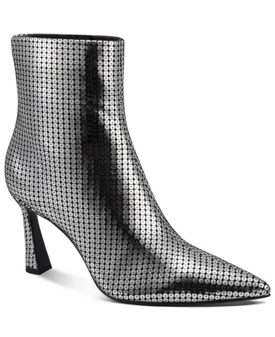 Dkny Women's Cayden Zipper Heeled Booties In Silver