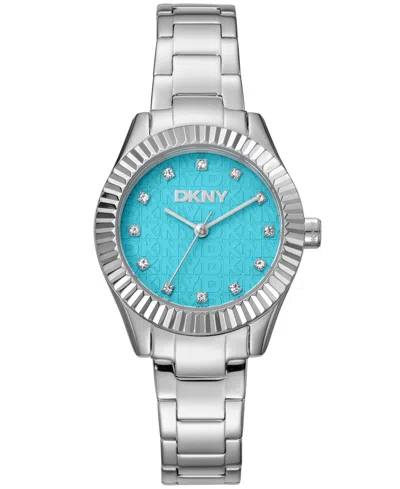 Dkny Women's Chambers Glitz Stainless Steel Bracelet Watch, 30mm