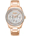 Dkny Women's Chambers Multi-function Chronograph Rose Gold-tone Stainless Steel Bracelet Watch, 36mm