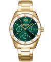Dkny Women's Chambers Multi Sport Chronograph Gold-tone Stainless Steel Bracelet Watch, 36mm