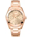 Dkny Women's Chambers Multi Sport Chronograph Rose Gold-tone Stainless Steel Bracelet Watch, 36mm