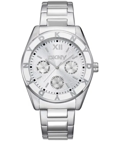 Dkny Women's Chambers Multi Sport Chronograph Stainless Steel Bracelet Watch, 36mm