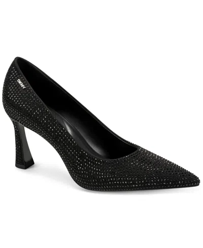 Dkny Women's Charmaine Slip-on Mid Pumps In Black