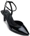 Dkny Ankle Strap Pointed Toe Pump In Black