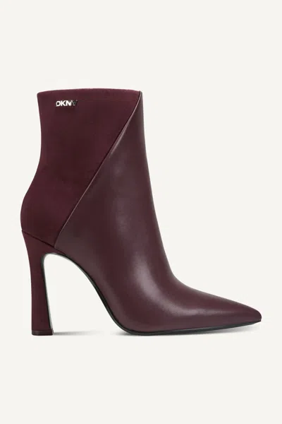 Dkny Women's Christabel Heeled Bootie In Brown