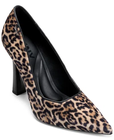 Dkny Women's Cinthia Animal Print High Heel Pumps In Brown