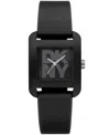 Dkny Women's City Black Silicone Strap Watch, 37mm