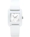 Dkny Women's City Sport White Silicone Strap Watch, 37mm