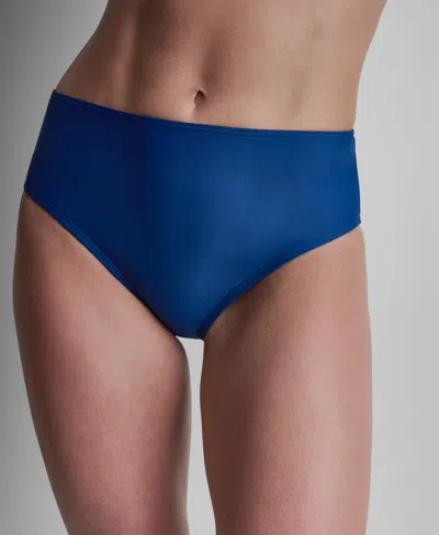 Dkny Women's Classic Mid Rise Bikini Bottoms In Blue