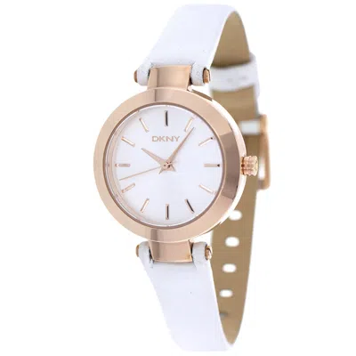Dkny Women's Classic Silver Dial Watch In White
