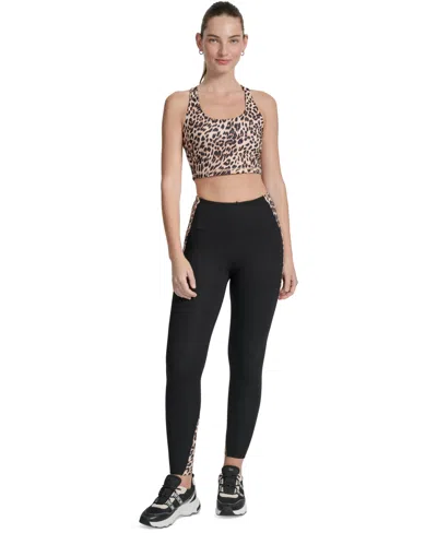 Dkny Women's Color-block Super High-waist Compression Leggings
