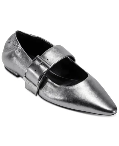 Dkny Women's Cormic Flat W/ Buckle In Gray