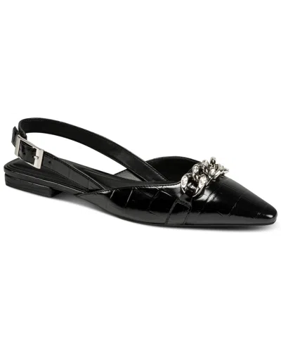 Dkny Women's Cosetta Slingback Flats In Black
